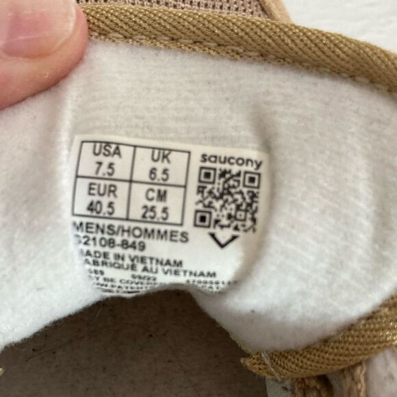 Saucony Men’s Shadow Original Shoes 7.5 Tan Olive S2108-849 Running Athleisure - Picture 9 of 10